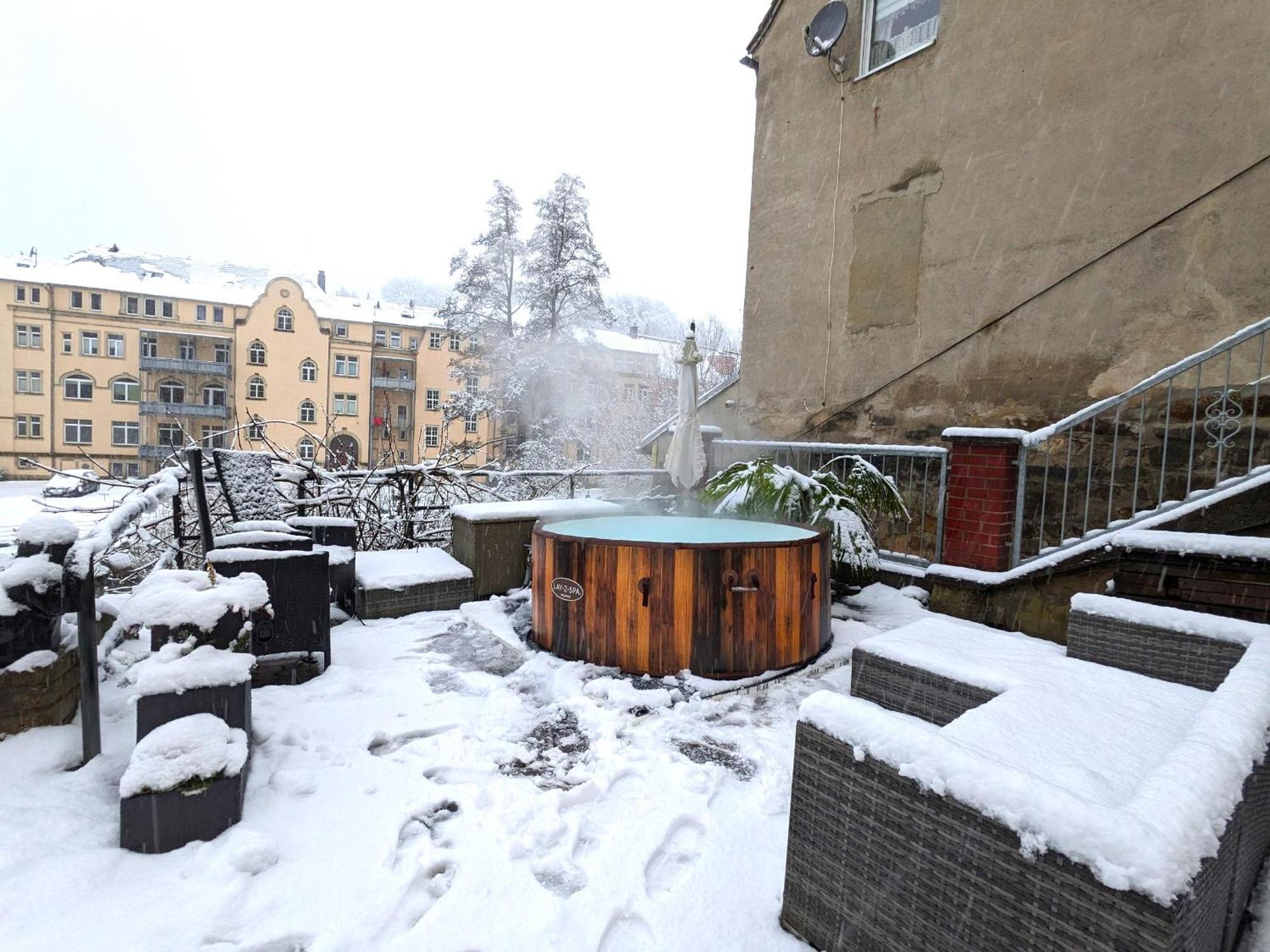 Ut - Urlaubsmagie - Urlaubstraum Mit Whirlpool, Pool & Sauna 赛博尼茨 外观 照片